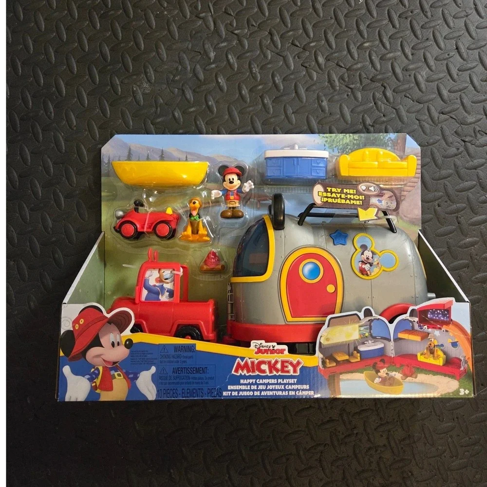 Disney Junior Mickey Happy Campers Playset RV Camper, Figures & Accessories (3+)